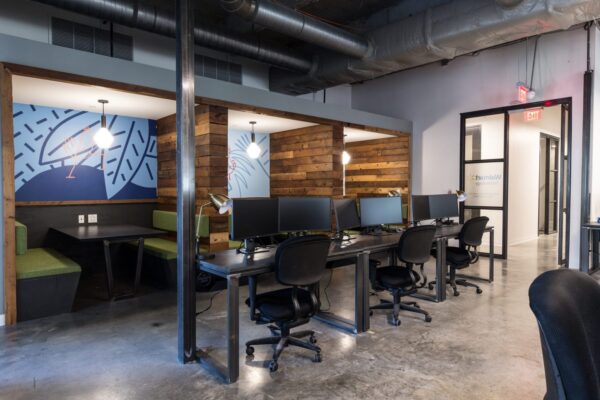Built-in booth seating
