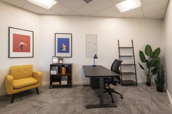 Large mix of private offices