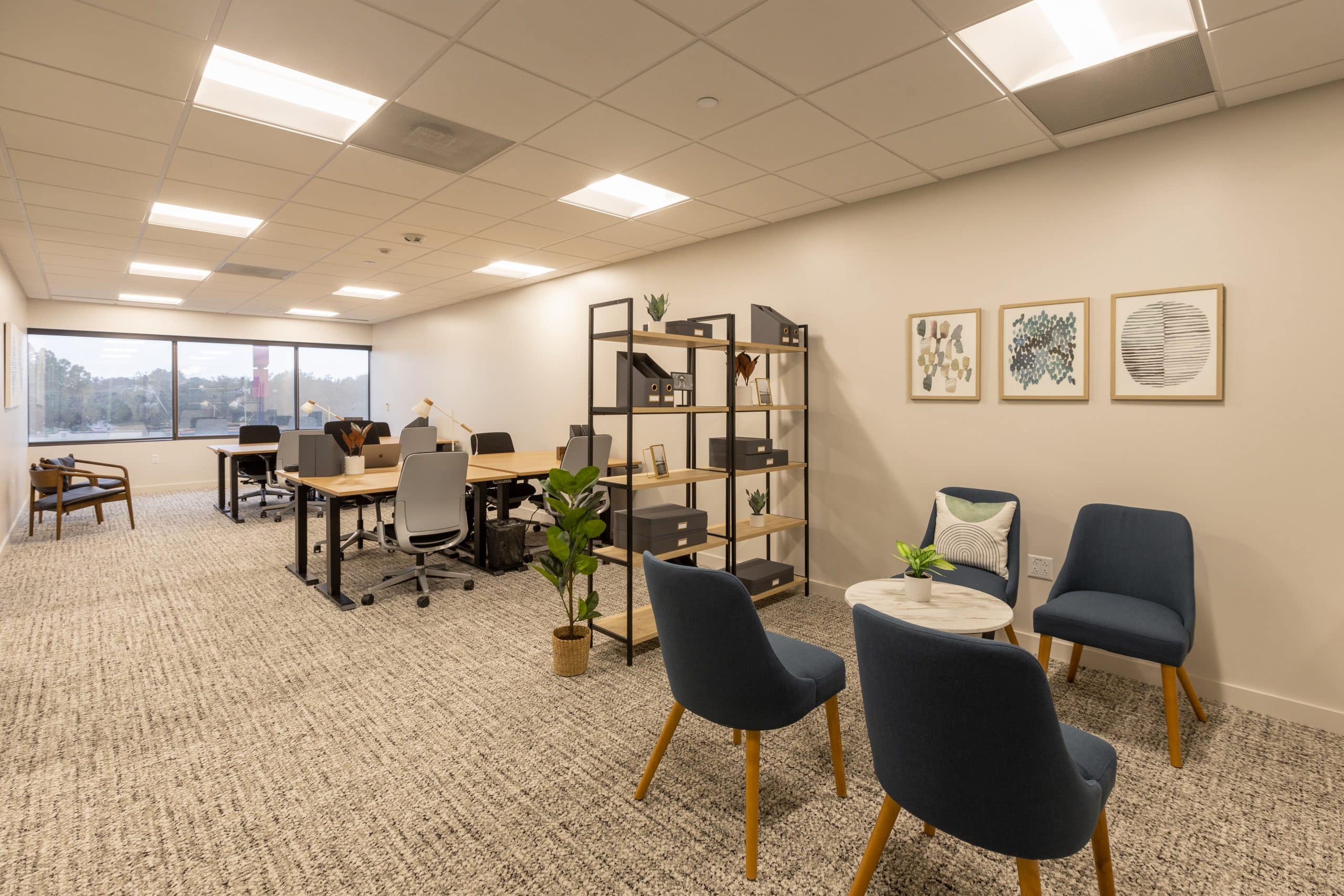 Larger office suites available for growing teams