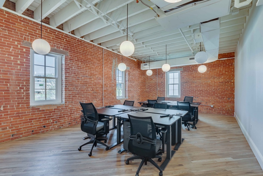 Large offices with sit/stand desks