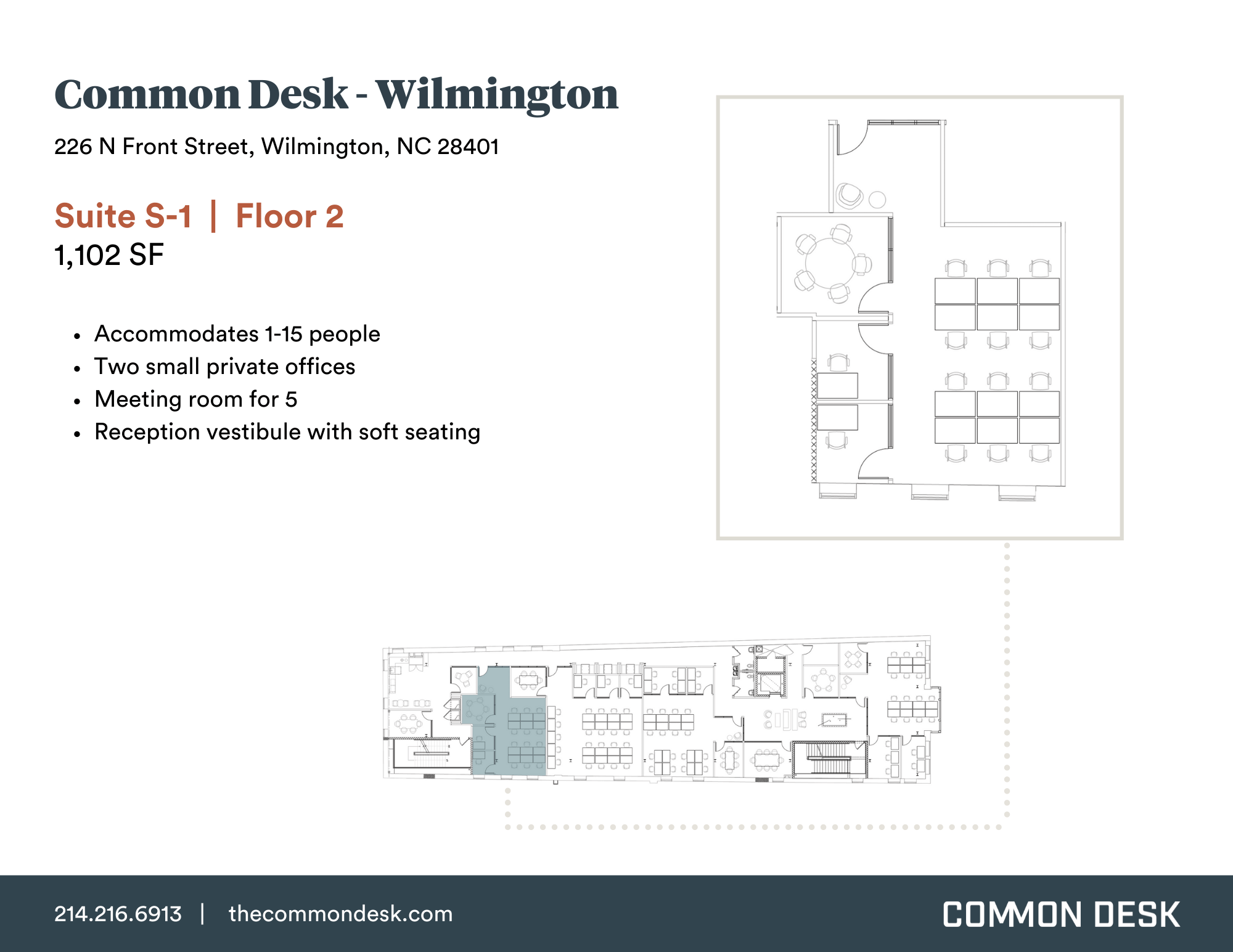 Wilmington Suite 1 Office Suites North Carolina Common Desk